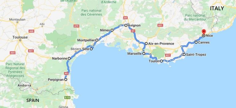 travel to south of france by car